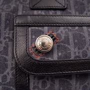 Picture of Christian Dior Tote Flight East West in Blue, Oblique Jacquard Canvas
