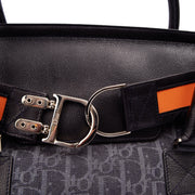 Picture of Christian Dior Tote Flight East West in Blue, Oblique Jacquard Canvas