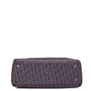 Picture of Christian Dior Tote Flight East West in Blue, Oblique Jacquard Canvas