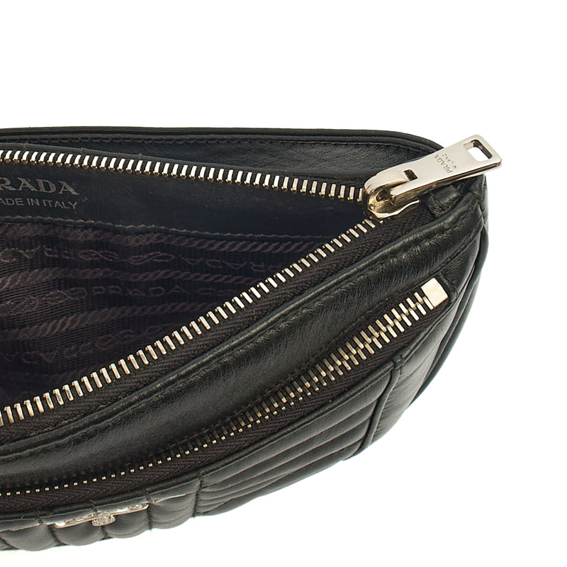 Picture of Prada Cross Body Belt Bag in Black, Leather