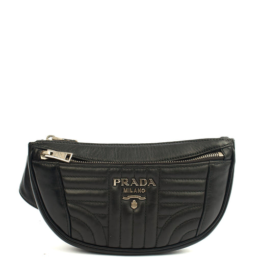 Picture of Prada Cross Body Belt Bag in Black, Leather