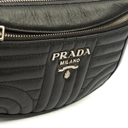 Picture of Prada Cross Body Belt Bag in Black, Leather