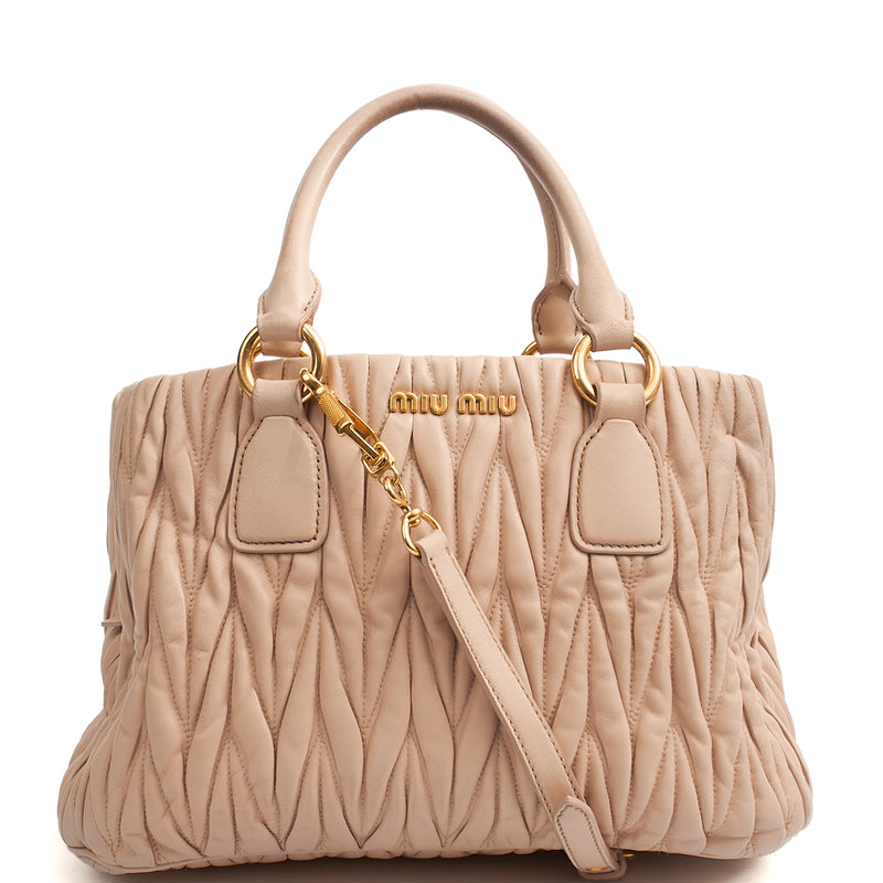 Picture of Miu Miu Tote Tote in Pink, Leather