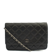 Picture of Chanel Cross Body Wallet on Chain in Black, Lambskin Leather
