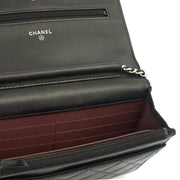 Picture of Chanel Cross Body Wallet on Chain in Black, Lambskin Leather