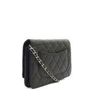 Picture of Chanel Cross Body Wallet on Chain in Black, Lambskin Leather