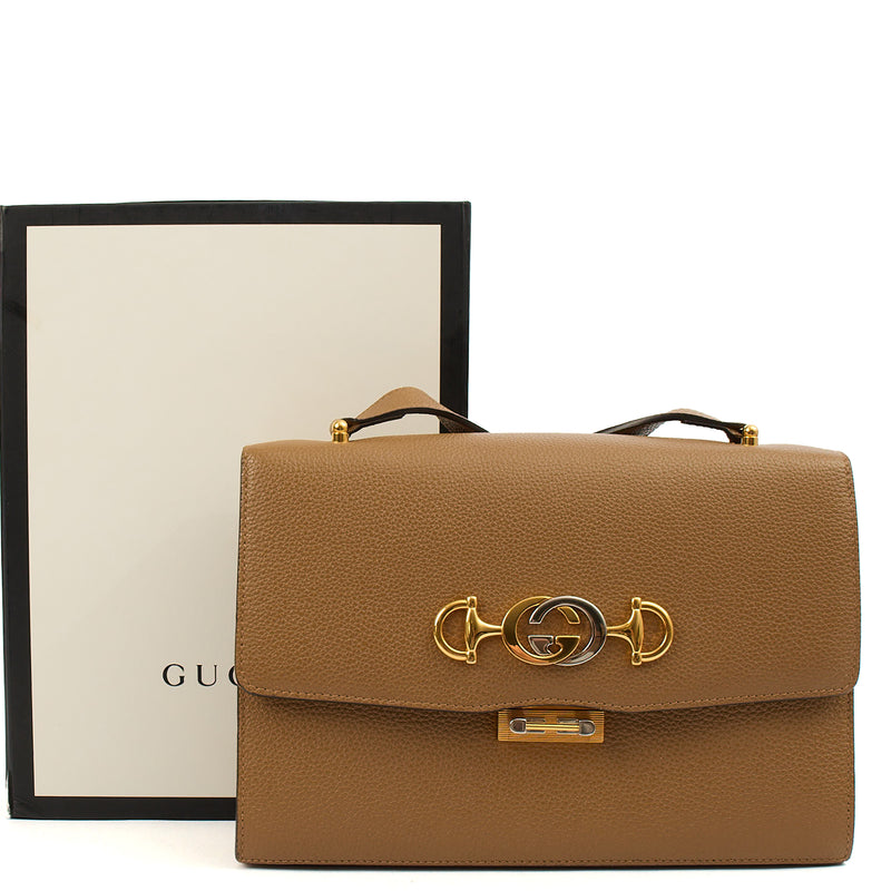 Picture of Gucci Cross Body Zumi Shoulder Bag in Brown, Leather