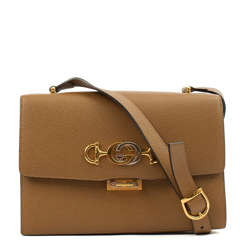 Picture of Gucci Cross Body Zumi Shoulder Bag in Brown, Leather
