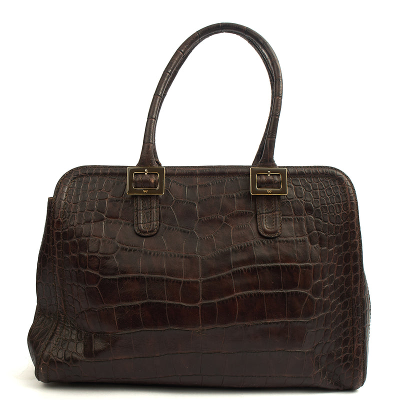 Picture of Anya Hindmarch Shoulder Bag Shoulder Bag in Brown, Exotic Effect Leather