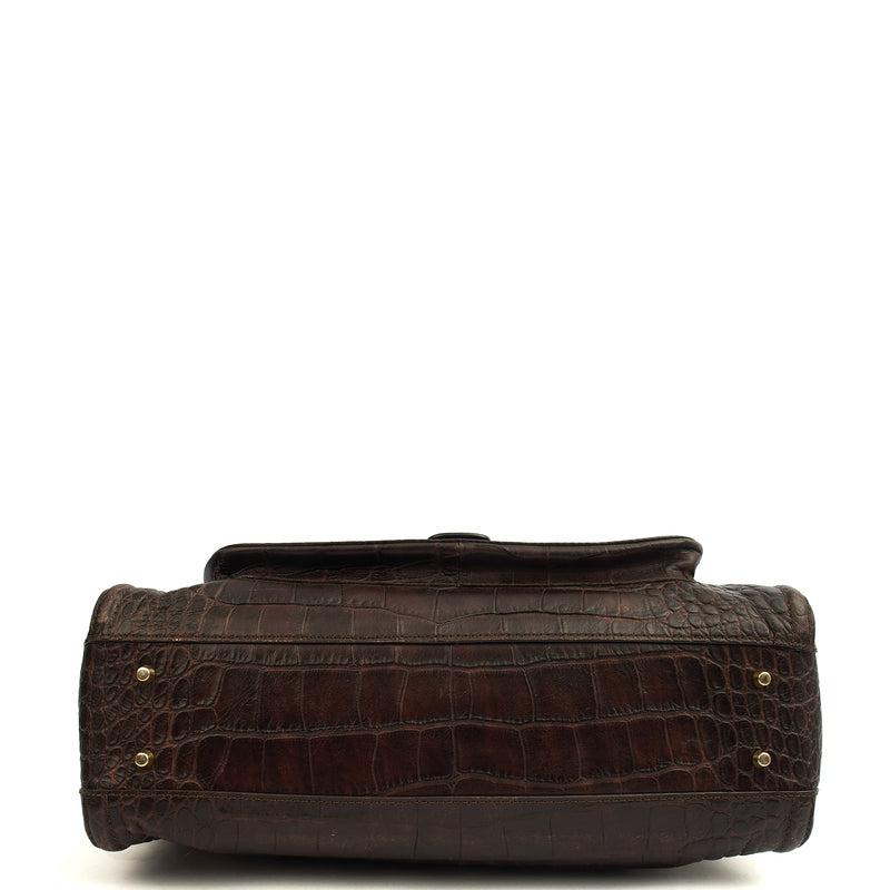 Picture of Anya Hindmarch Shoulder Bag Shoulder Bag in Brown, Exotic Effect Leather