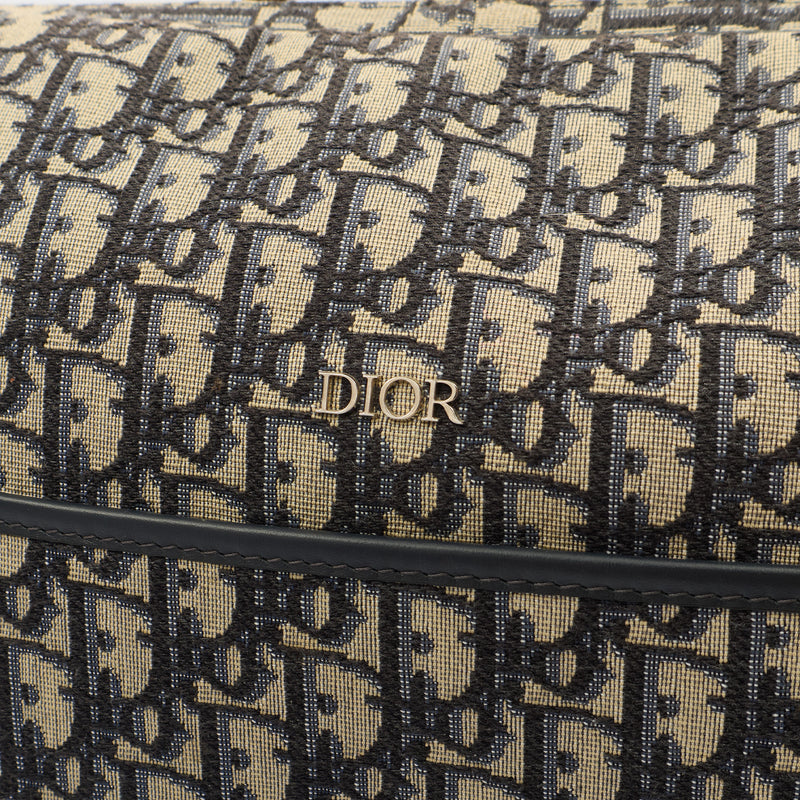 Picture of Christian Dior Tote Tote in Blue, Dior Oblique Embroidery