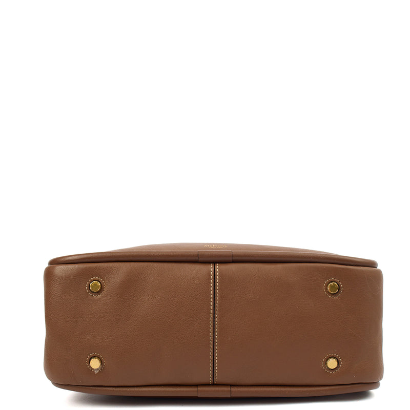Picture of Mulberry Top Handle Leighton in Amber, Calfskin Leather