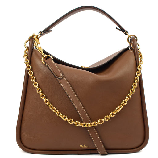 Picture of Mulberry Top Handle Leighton in Amber, Calfskin Leather