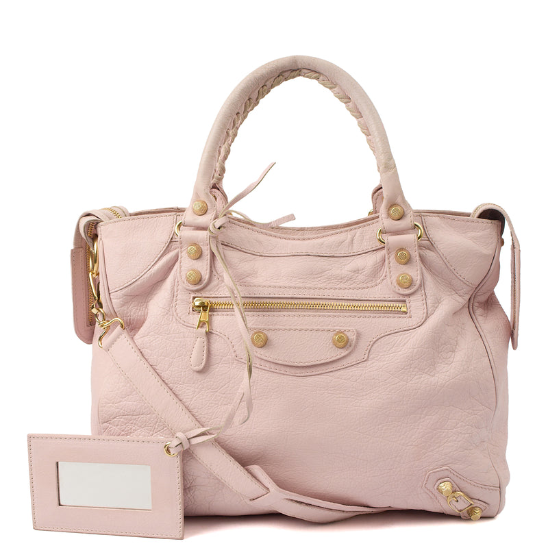 Picture of Balenciaga Cross Body Classic City - Medium in Pink, Leather