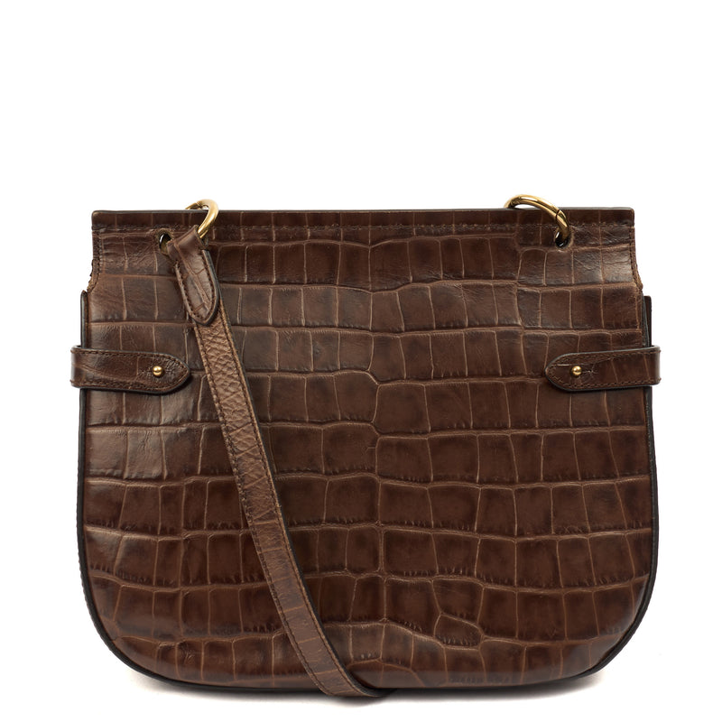 Picture of Mulberry Cross Body Amberley in Brown, Exotic Effect Leather