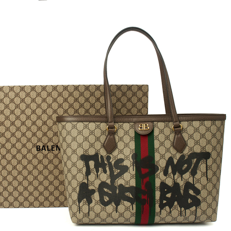 Picture of Gucci Tote Ophidia GG Medium Tote in Brown, Leather
