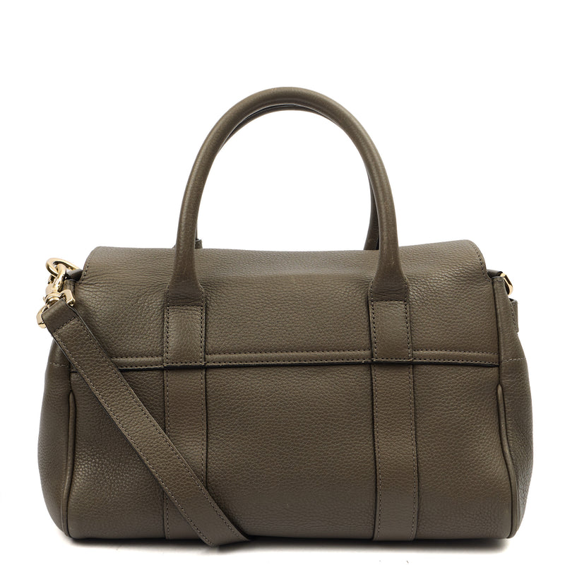 Picture of Mulberry Cross Body Bayswater with Strap- Small in Grey, Leather