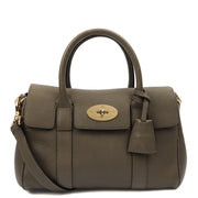 Picture of Mulberry Cross Body Bayswater with Strap- Small in Grey, Leather