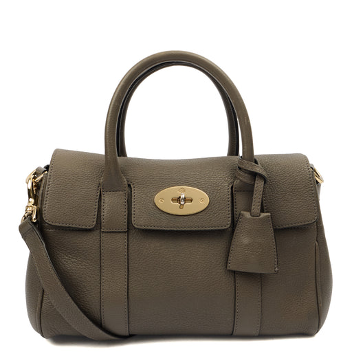 Picture of Mulberry Cross Body Bayswater with Strap- Small in Grey, Leather