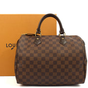 Picture of Louis Vuitton Tote Speedy 30 in Damier Ebene, Canvas