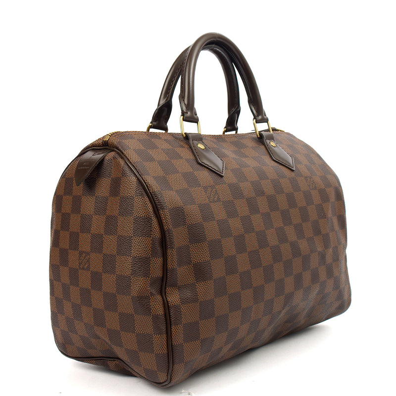 Picture of Louis Vuitton Tote Speedy 30 in Damier Ebene, Canvas