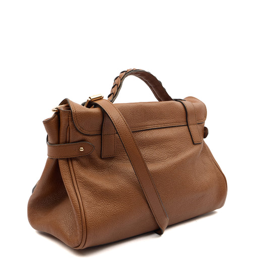 Picture of Mulberry Top Handle Alexa in Oak, Calfskin Leather