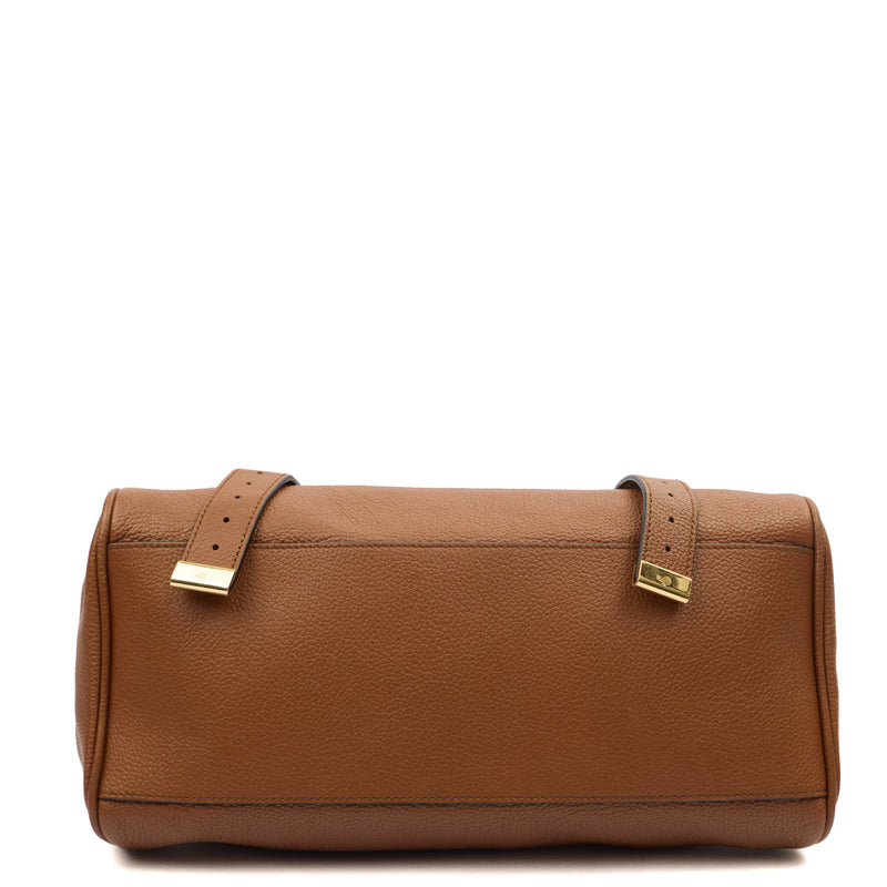 Picture of Mulberry Top Handle Alexa in Oak, Calfskin Leather