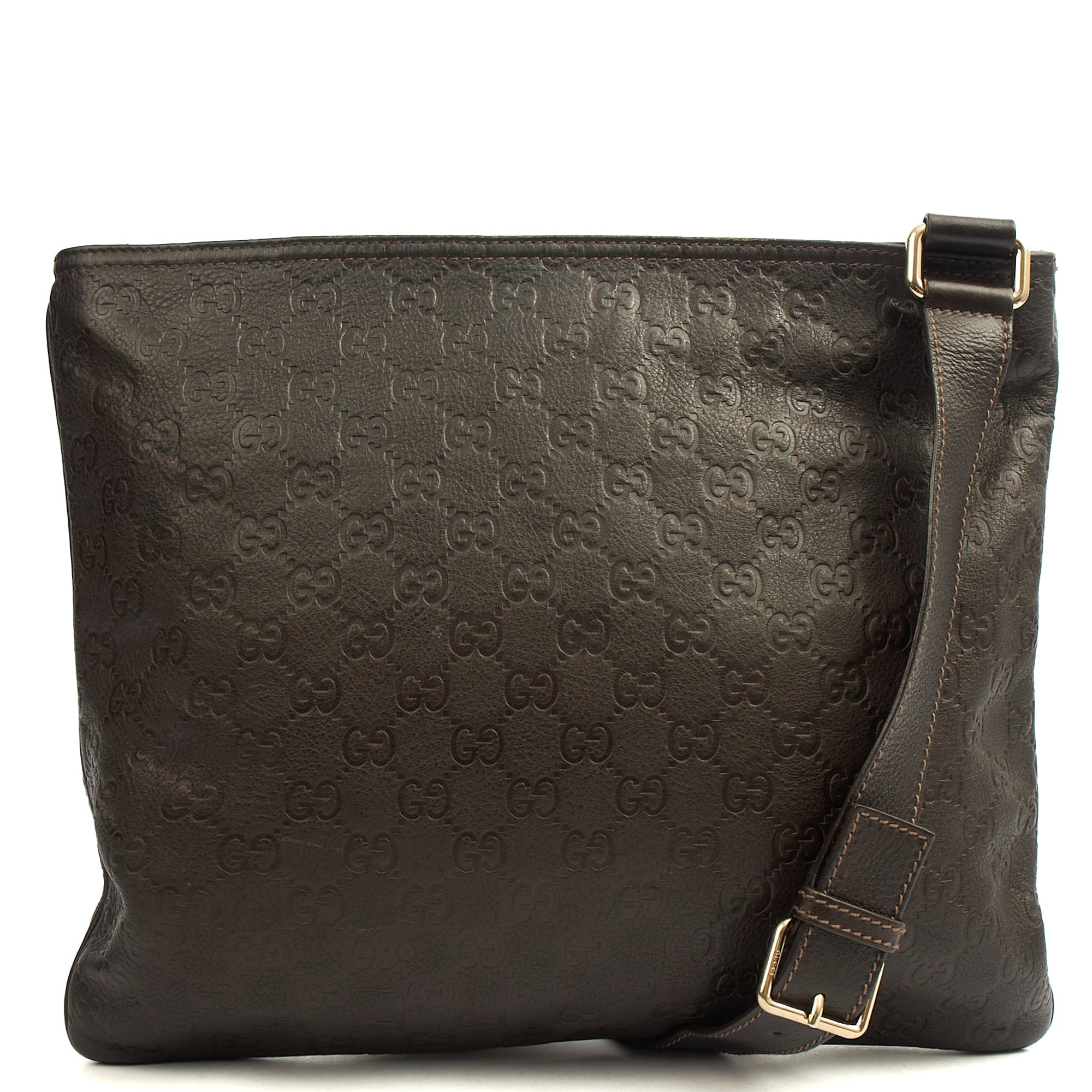 Gucci Cross Body Messenger in Brown, Leather | The Handbag Clinic