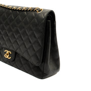 Picture of Chanel Top Handle Classic - Maxi in Black, Leather