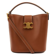 Picture of Celine Bucket Bag Louise Bucket Bag - Small in Brown, Leather
