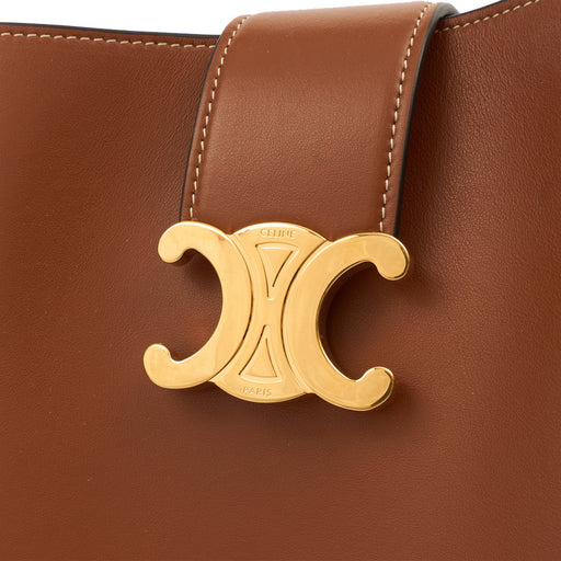 Picture of Celine Bucket Bag Louise Bucket Bag - Small in Brown, Leather