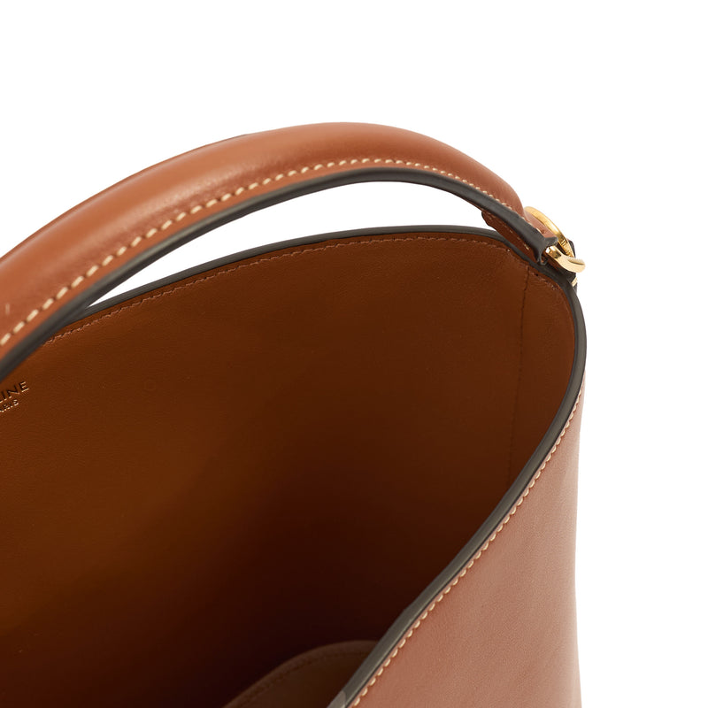 Picture of Celine Bucket Bag Louise Bucket Bag - Small in Brown, Leather