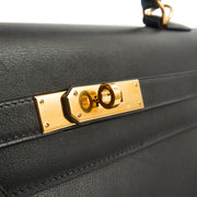 Picture of Hermes Top Handle Kelly 32 in Black, Box Calf Leather