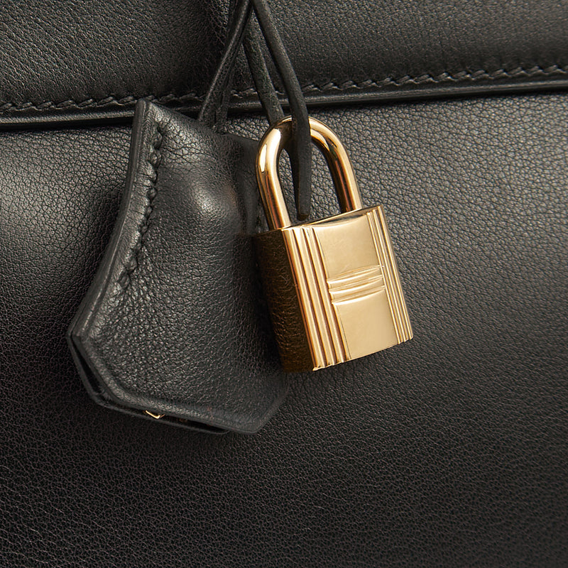 Picture of Hermes Top Handle Kelly 32 in Black, Box Calf Leather