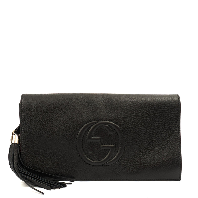 Picture of Gucci Clutch Soho Clutch in Black, Leather