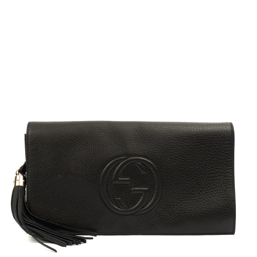 Picture of Gucci Clutch Soho Clutch in Black, Leather