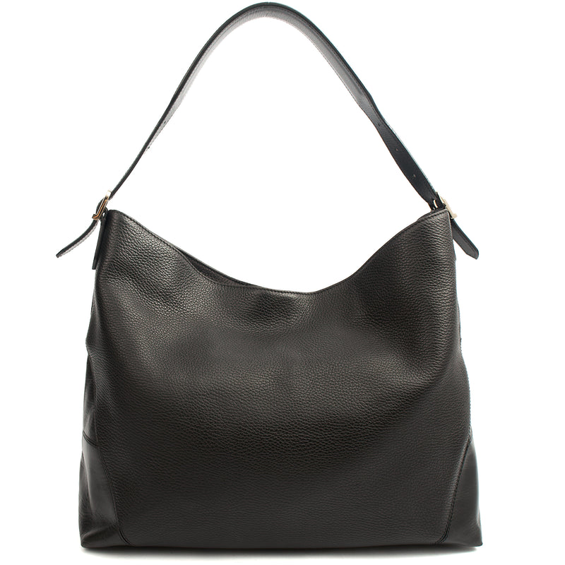 Picture of Aspinal of London Tote Hobo in Black, Leather