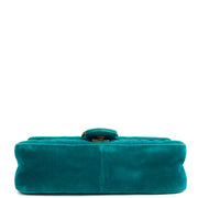 Picture of Gucci Shoulder Bag Marmont Shoulder Flap Bag - Medium in Green, Suede
