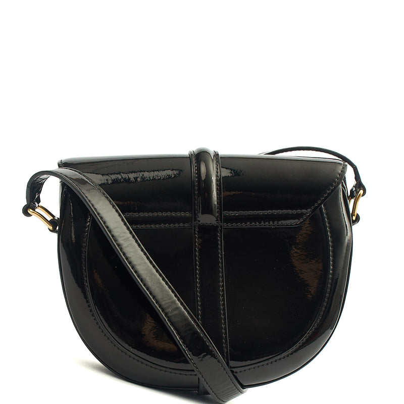 Picture of Celine Cross Body 16 bag - Small in Black, Patent Leather