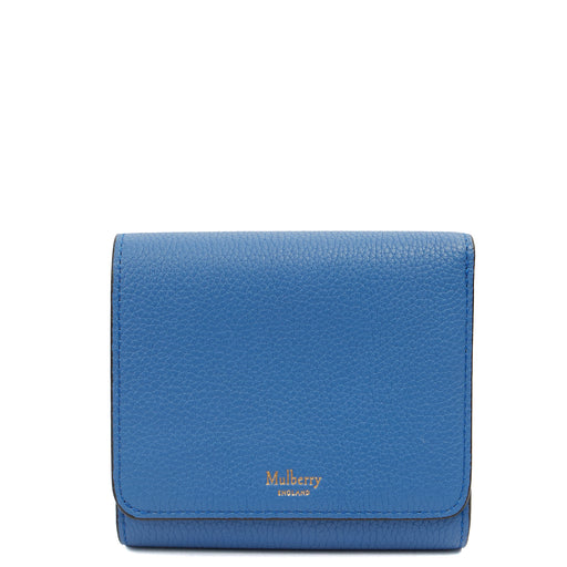 Picture of Mulberry Wallet Wallet in Blue, Calfskin Leather