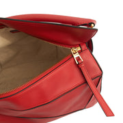 Picture of Loewe Cross Body Puzzle - Medium in Red, Leather