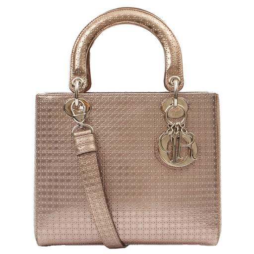 Picture of Christian Dior Shoulder Bag Lady Dior Small in Metallic, Leather