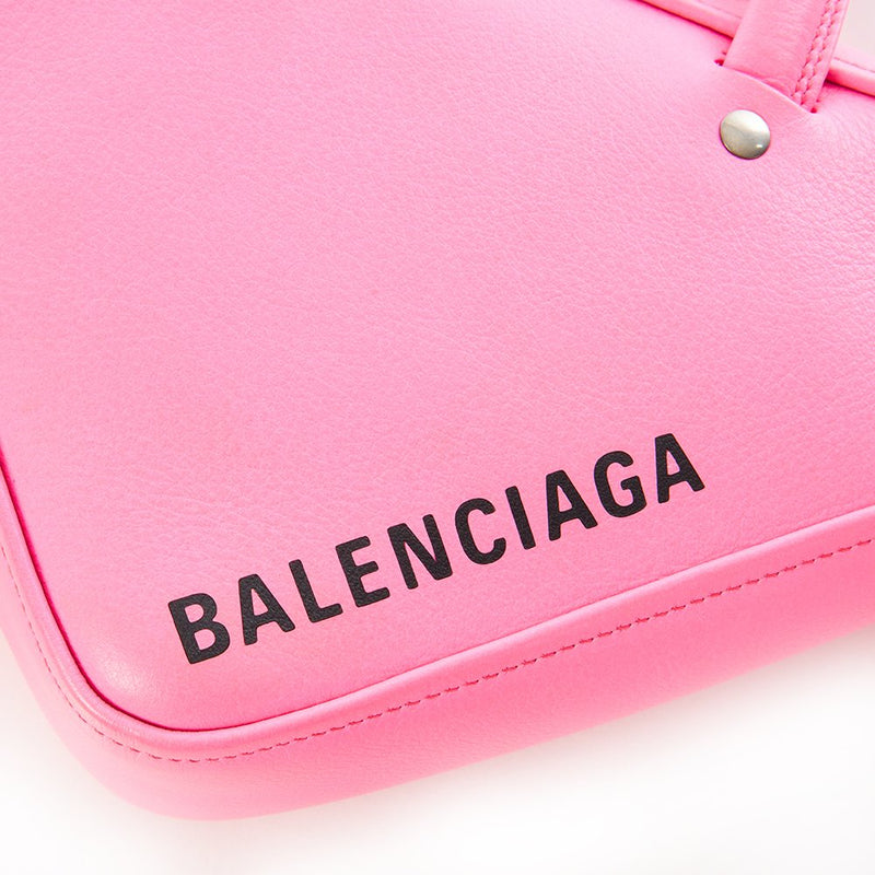 Picture of Balenciaga Top Handle Triangle Duffle S  in Pink, Leather