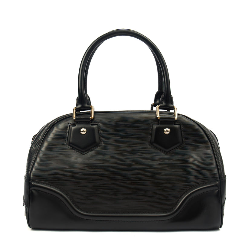 Picture of Louis Vuitton Tote Montaigne MM in Black, Epi Leather