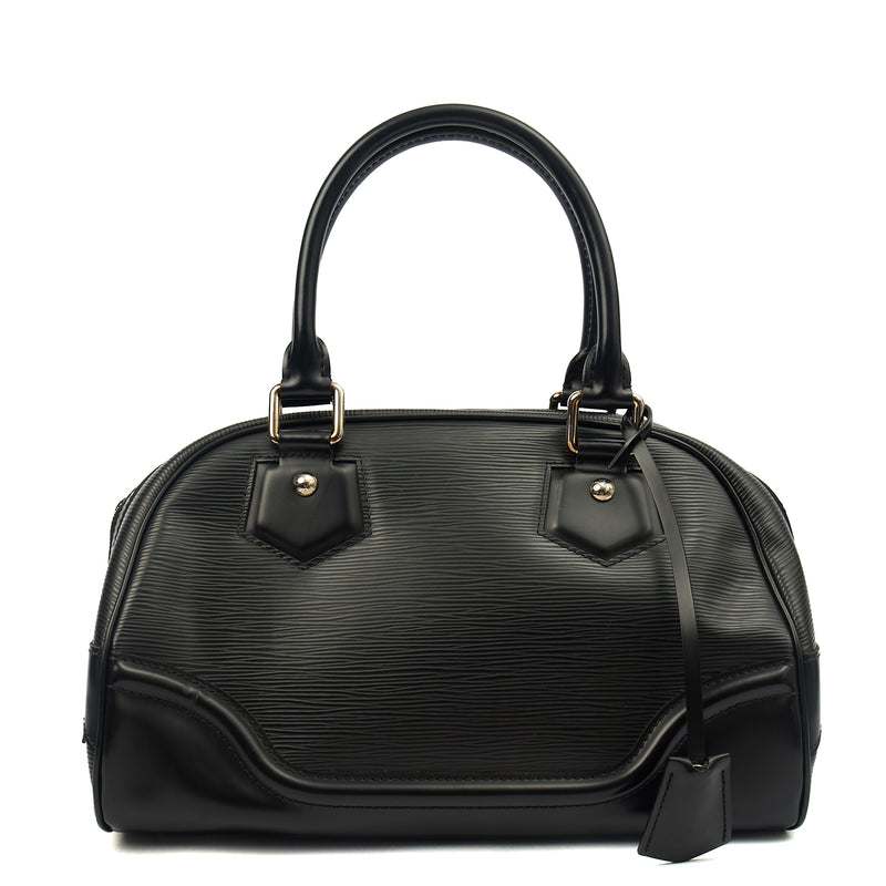 Picture of Louis Vuitton Tote Montaigne MM in Black, Epi Leather