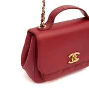 Picture of Chanel Top Handle Business Affinity Flap Bag in Red, Caviar Leather