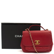 Picture of Chanel Top Handle Business Affinity Flap Bag in Red, Caviar Leather