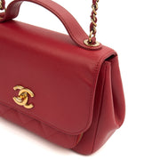Picture of Chanel Top Handle Business Affinity Flap Bag in Red, Caviar Leather