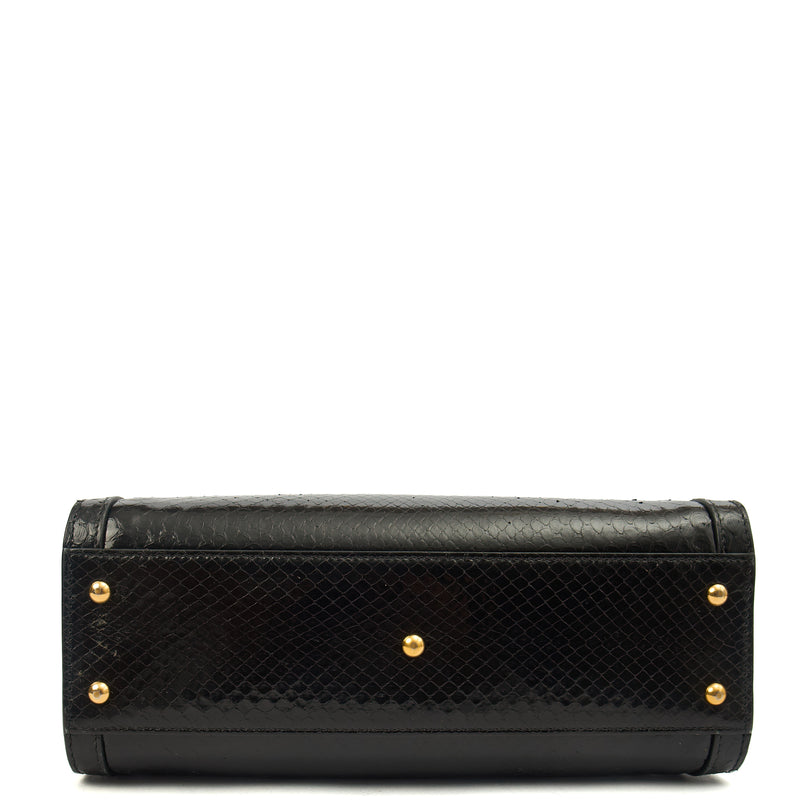 Picture of Gucci Tote Diana - Mini in Black, Python Leather
