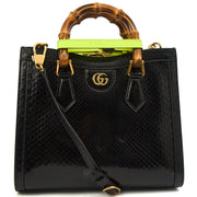 Picture of Gucci Tote Diana - Mini in Black, Python Leather
